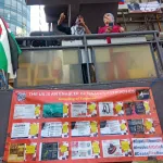Photograph of a campaign demonstration or placard